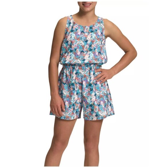 The North Face Girls' Amphibious Romper, Daisy Print, XL - Picture 1 of 4